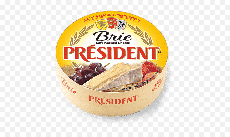 Président Brie Round Cheese - Brie Cheese President Png,Cheese Wheel Icon