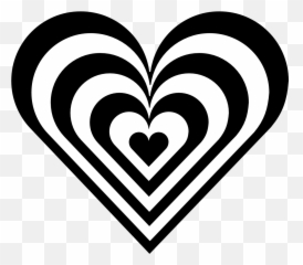 Heart Png Images Outline Emoji Pink And Red Clipart - Black White