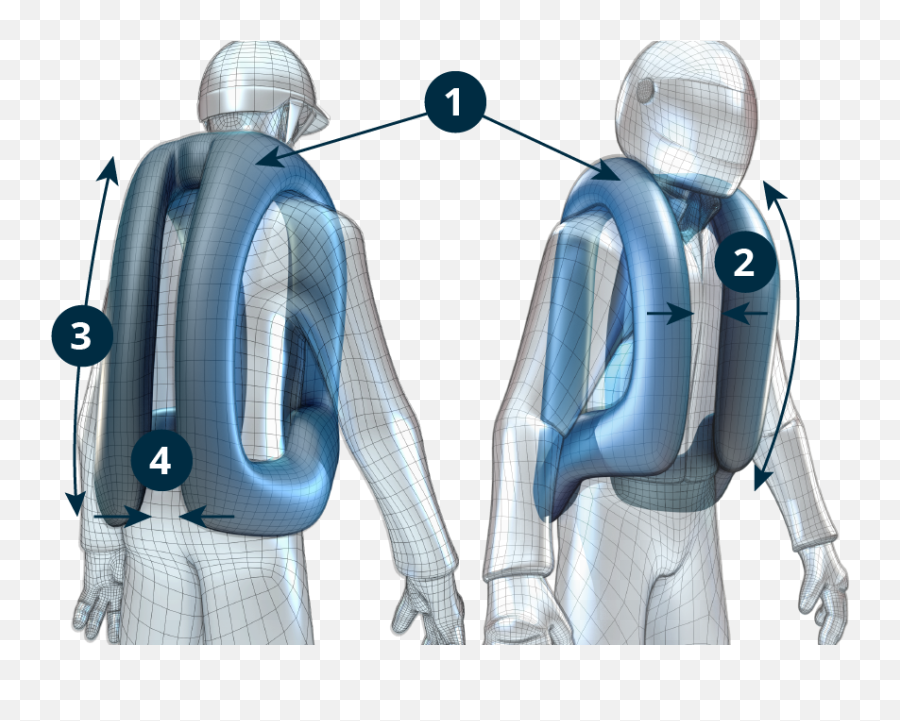 The Airbag Protection - Helite Airbag Vest Png,Icon Spine Protector