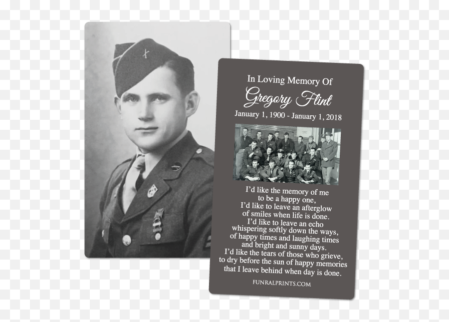 Memorial Prayer Cards U0026 Custom Funeral - 20 Off Sitewide Soldier Memorials Wwii Png,Icon Holy Cards
