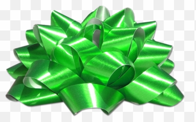 Green Christmas Bow Png - Red Present
