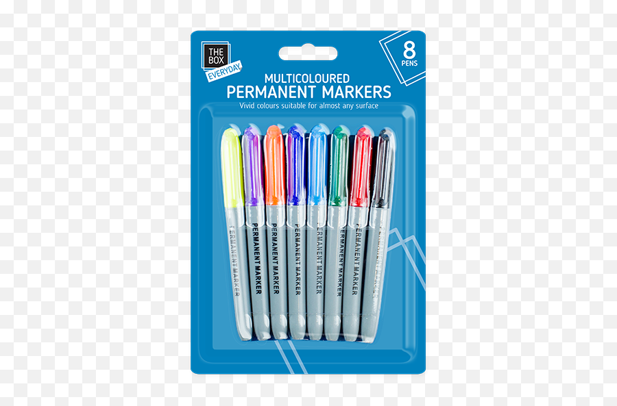 Details About 8 Permanent Marker Pens Assorted Multi Colour Sharpie Type Fine Point Tip New - Marking Tools Png,Sharpie Png