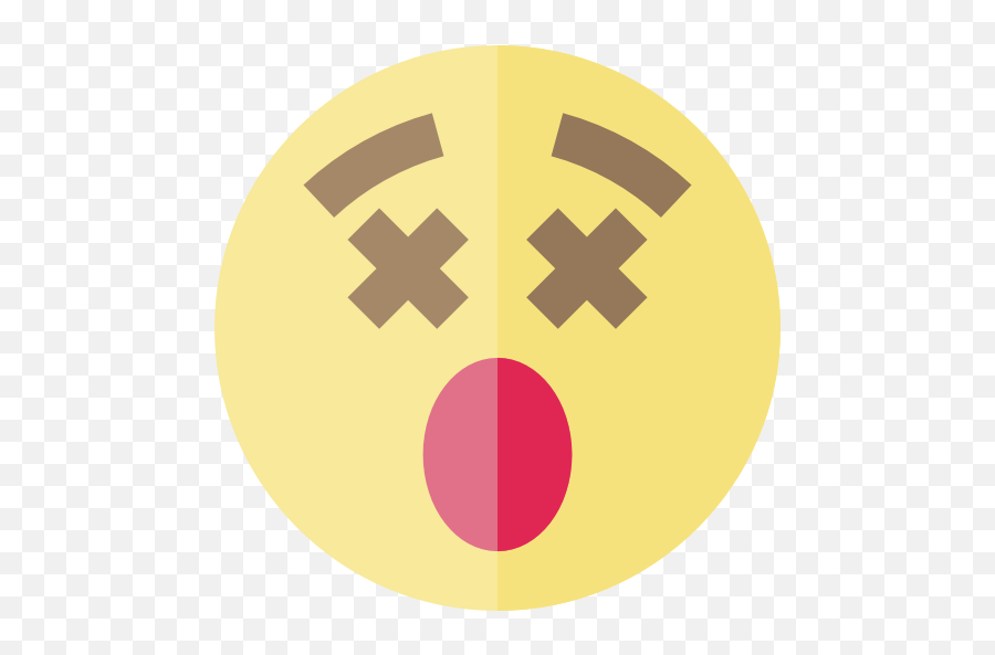 Emoticons Emoji Shocked Feelings Smileys Icon - Drunk Skull Png,Shocked Emoji Png