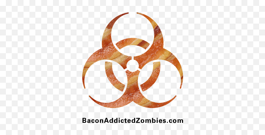 Bacon Addicted Zombies U2013 Check It Out Baconcomacom - Biohazard Symbol Png,Bacon Transparent Background