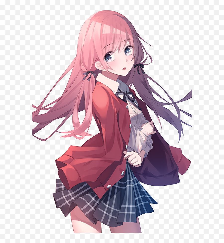Download Kawaii Anime Girl Transparent - Anime Girl Transparent Background Png,Sad Anime Girl Png