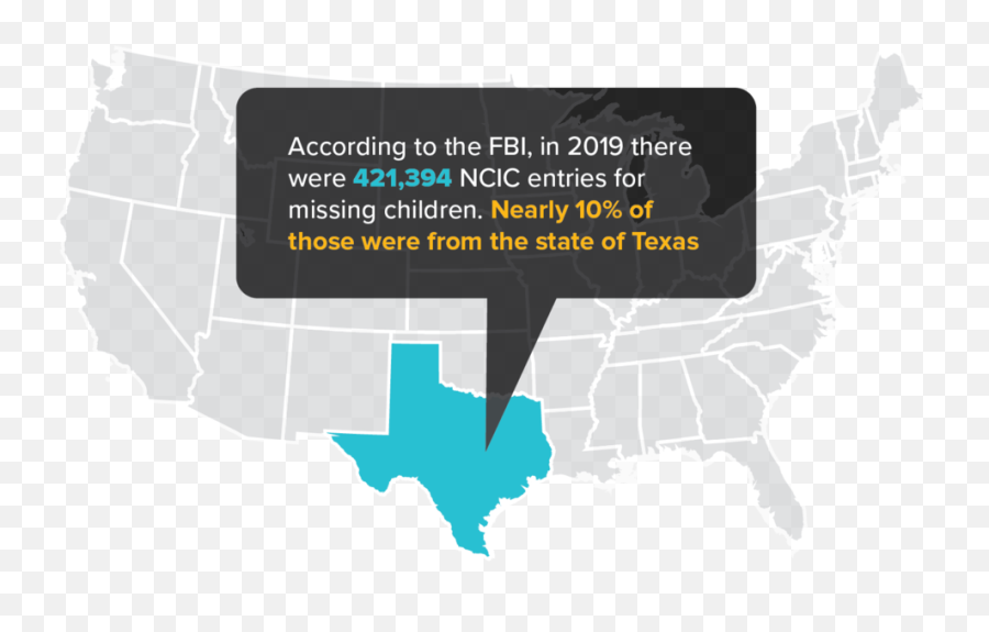 Ncmec - Diagram Png,Texas Map Png