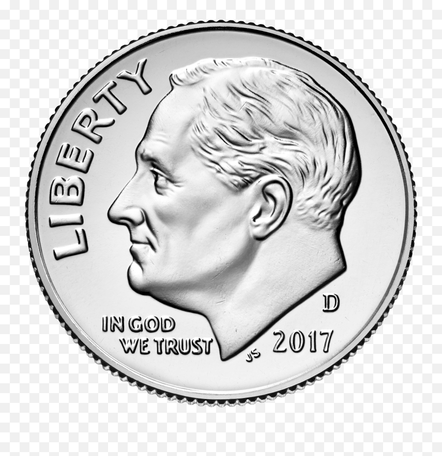 2017 - Us Dime Png,Coin Transparent