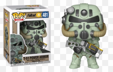 Pre - Order Exclusive Fallout 76 T51 Power Armor Green Pop Vinyl Figure Power Armor Fallout 76 Funko Pop Png,Fallout 76 Png