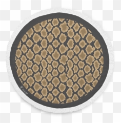 Snakeskin Beach Blanket - Circle Png,Picnic Blanket Png