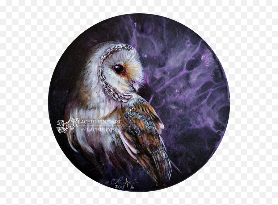 Download Lachri Fine Art Owl Hd Png - Uokplrs Painting Barn Owl,Barn Owl Png