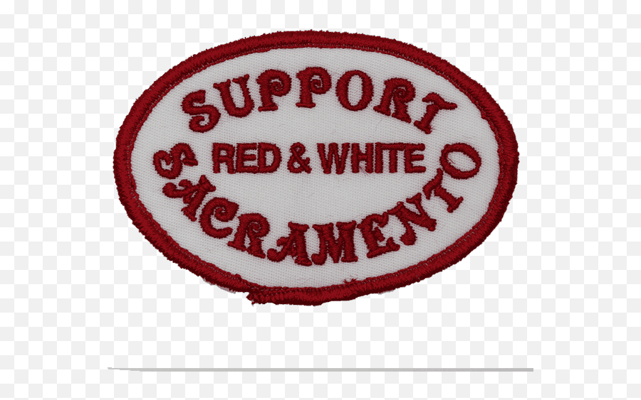 Support Sac Red U0026 White Patch Oval - Circle Png,Red Oval Png