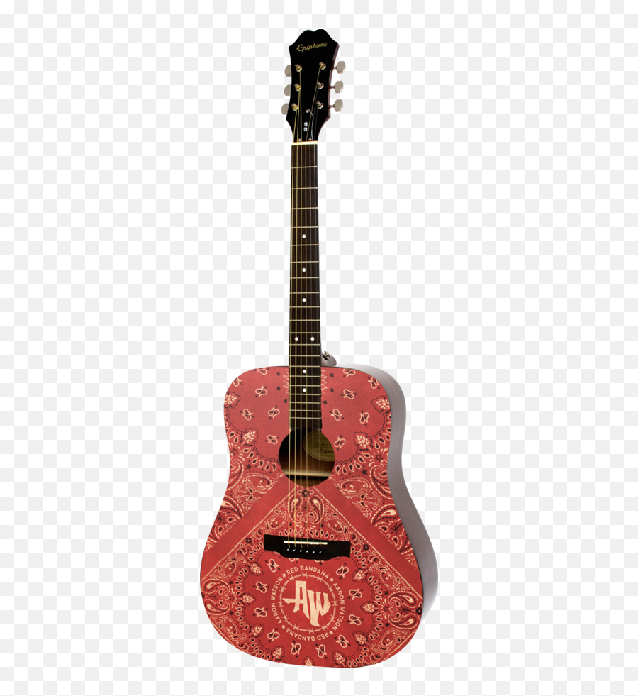 Red Bandana Guitar - Autographed Epiphone Aj Png,Red Bandana Png