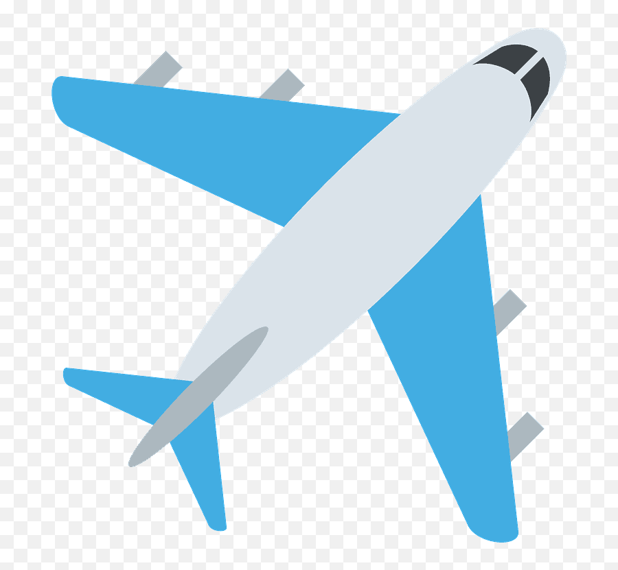 Airplane Emoji Clipart - Airplane Emoji Png,Airplane Transparent