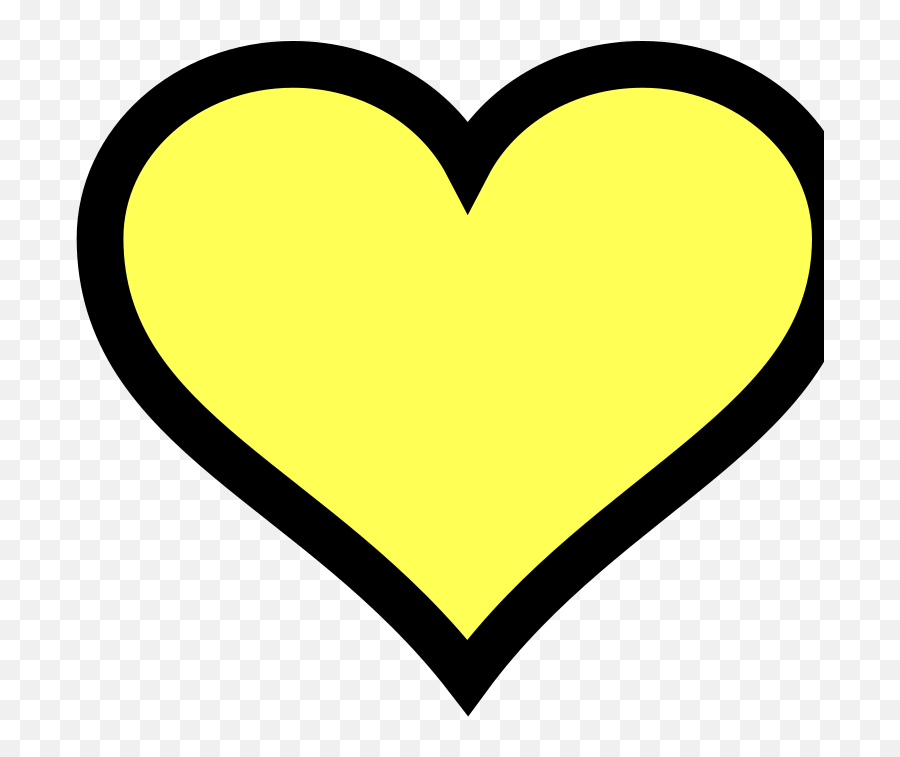 Yellow Heart Svg Vector Clip Art - Svg Clipart Heart Png,Yellow Heart Png