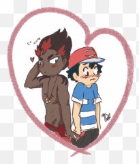 Pokemon Ash And Kiawe Transparent Png