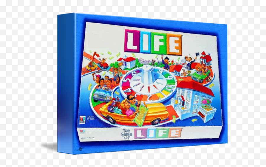 Board Game Painting - Life The Board Game Png,The Game Of Life Logo