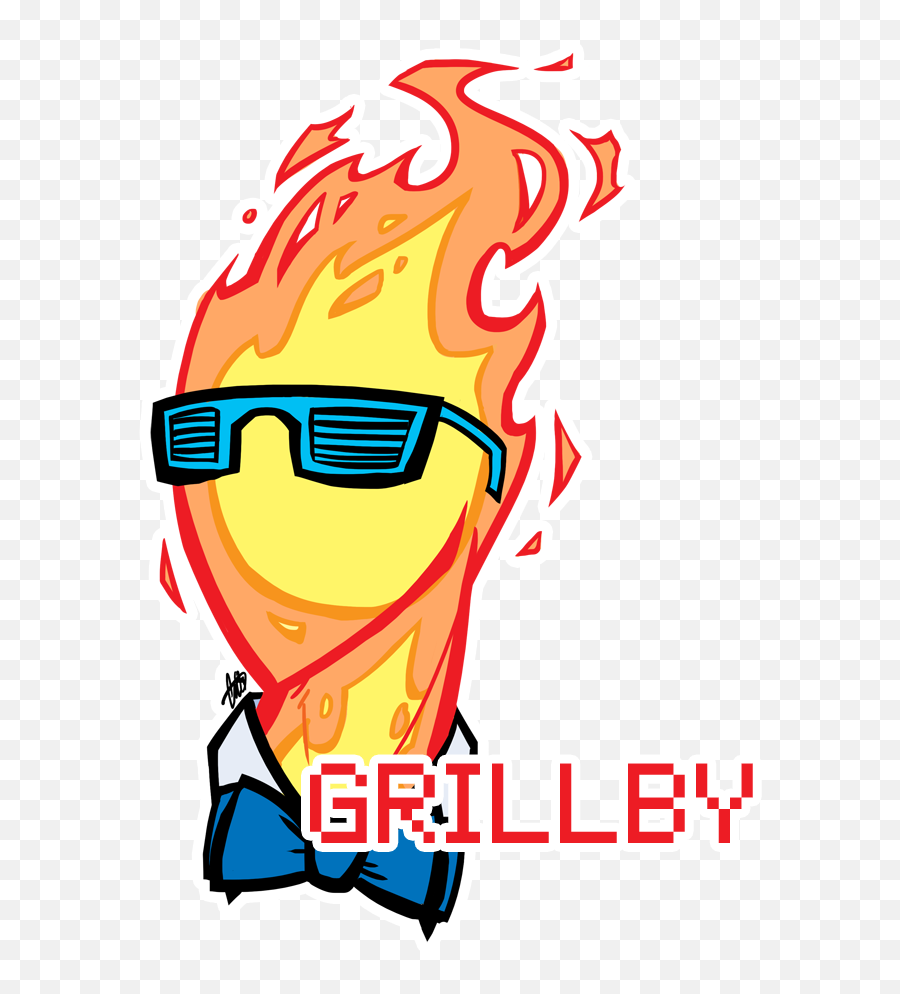 Grillby In Shutter Shades Headshot - Full Rim Png,Shutter Shades Png