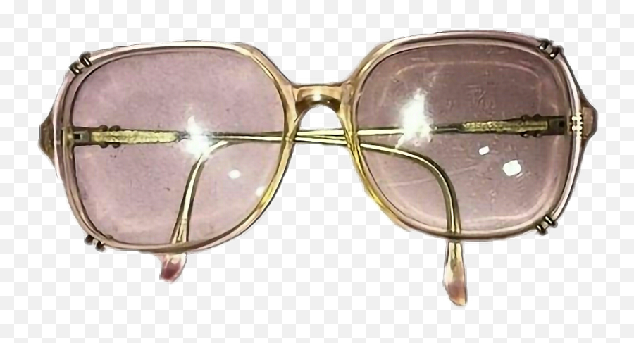 Purple Gold Sunglasses Polyvore - Png Aesthetic Vintage Glasses,Meme Sunglasses Png