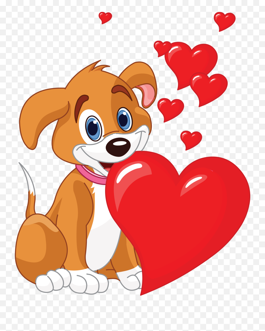 Puppy Love Heart Png U0026 Free Heartpng Transparent - Dog In Love Clipart, Cartoon Heart Png - free transparent png images 