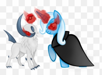 Vector An Evil Trixie And Absol - Visual Fan Art Mlp Forums My Little Pony Base Alicorn Evil Png,Absol Png