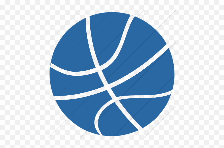 Simple Blue Classica Basketball Icon - Vertical Png,Basketball Icon