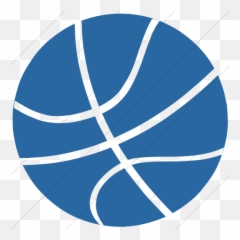 Simple Blue Classica Basketball Icon - Vertical png