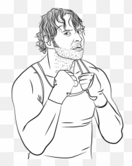 Beyonce Vector Drawing Transparent - Wwe Dean Ambrose Drawing Png,Dean Ambrose Png