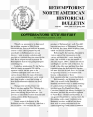 Pdf Redemptorist North American Historical Bulletin - Document png