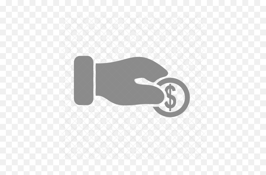 Donation Icon Of Glyph Style - Donation Hand Icon Png,Donation Png