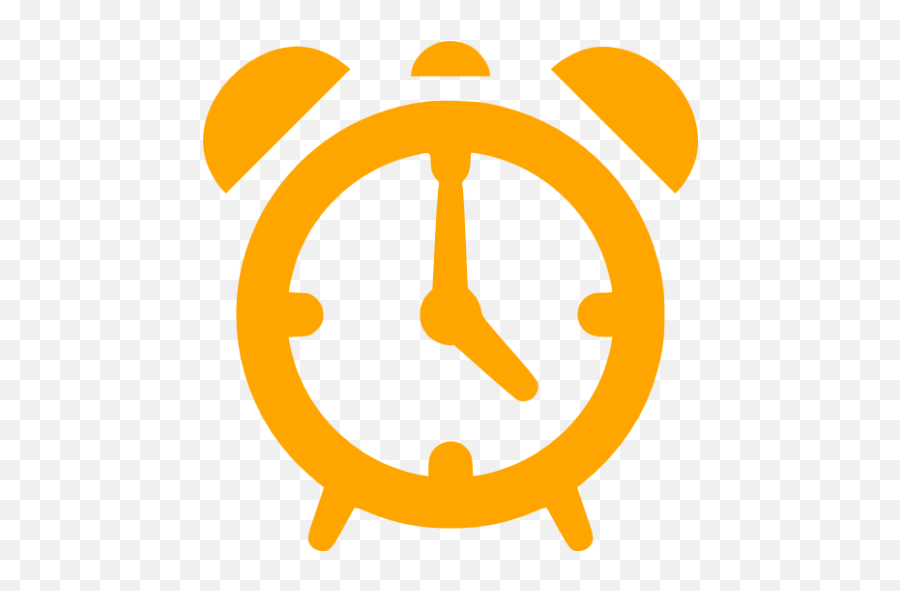 Orange Alarm Clock Icon - Transparent Alarm Clock Icon Png,Cr 8 Icon Alarm