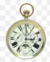 Download Antique Working Triple Calendar Pocket Watch Car - Pocket Watch Png,Pocket Watch Png