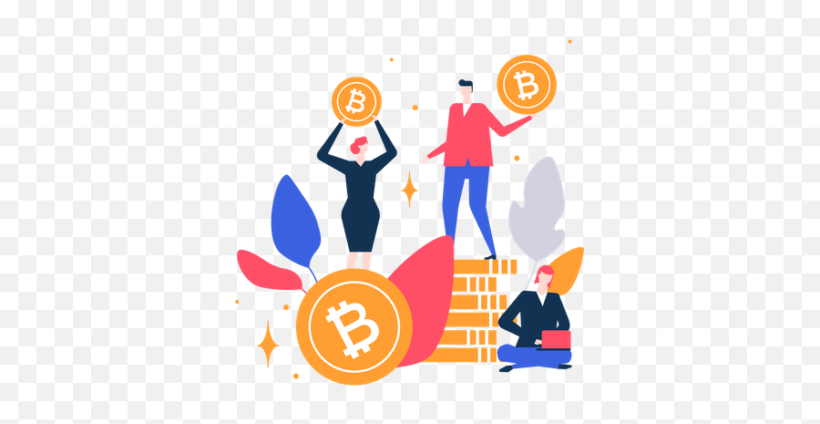 Bitcoin Icon - Download In Flat Style Bitcoin Trading Illustrations Png,Value Exchange Market Icon