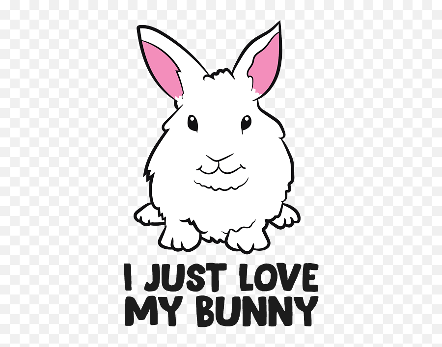 I Just Love My Bunny Cute Rabbit Owner Bunnies Greeting Card - Just A Girl Who Loves Budgies Png,Kawaii Bunny Icon