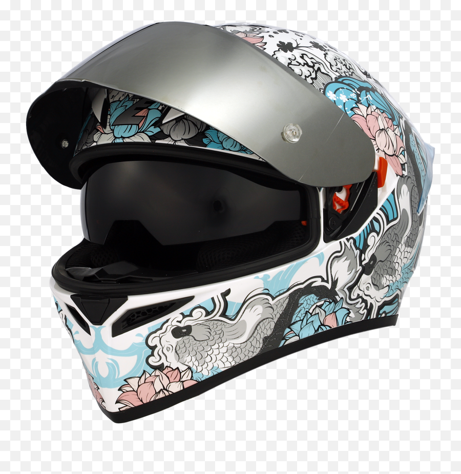 Zebra New And Improved Ym611 3 Sapporo White Green - Zebra Helmet Sapporo Png,Icon Airmada Helmet Visor