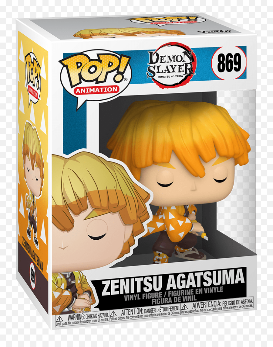 Funko Pop Animation Demon Slayer - Zenitsu Agatsuma 869 Zenitsu Funko Pop Png,Himiko Toga Icon