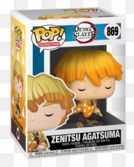 Funko Pop Animation Demon Slayer - ZENITSU AGATSUMA 869 Zenitsu Funko Pop png