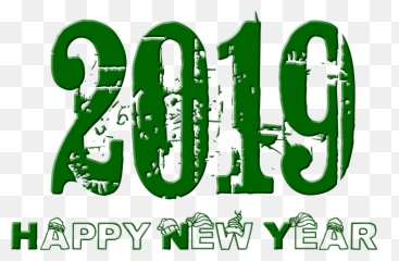 2019 Transparent Png Happy New Year - Calligraphy