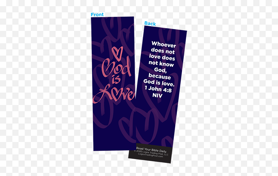 Children And Youth Bookmark God Is Love 1 John 48 Pack Of 25 Handouts For Classroom Sunday School Bible Study - Language Png,Bible Icon For Windows
