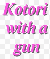 Kotori With A Gun - SteamGridDB Girly png