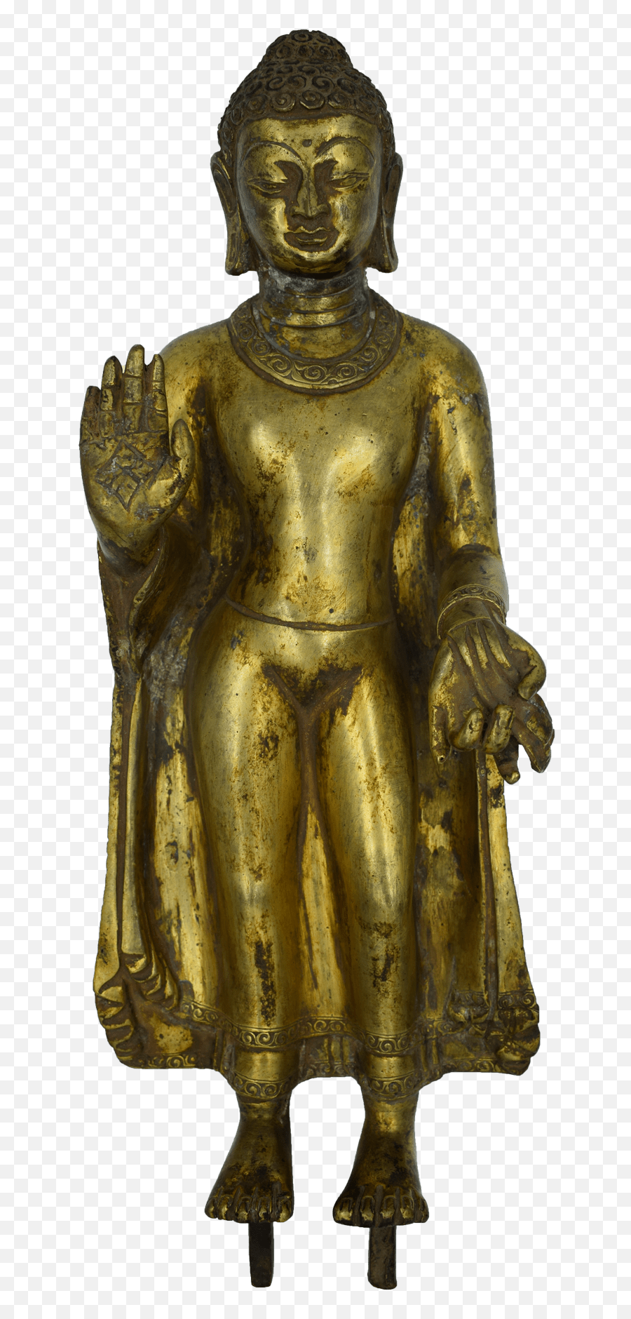 Standing Buddha - Mudra Semi Antique Craft House Artifact Png,Budda Icon