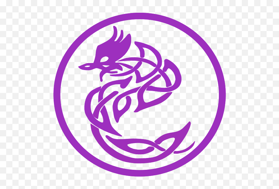 Tattoo Style Purple Dragon Yoga Mat For Sale By Tracy Eatwell - Purple Dragon Icon Png,Drogon Icon