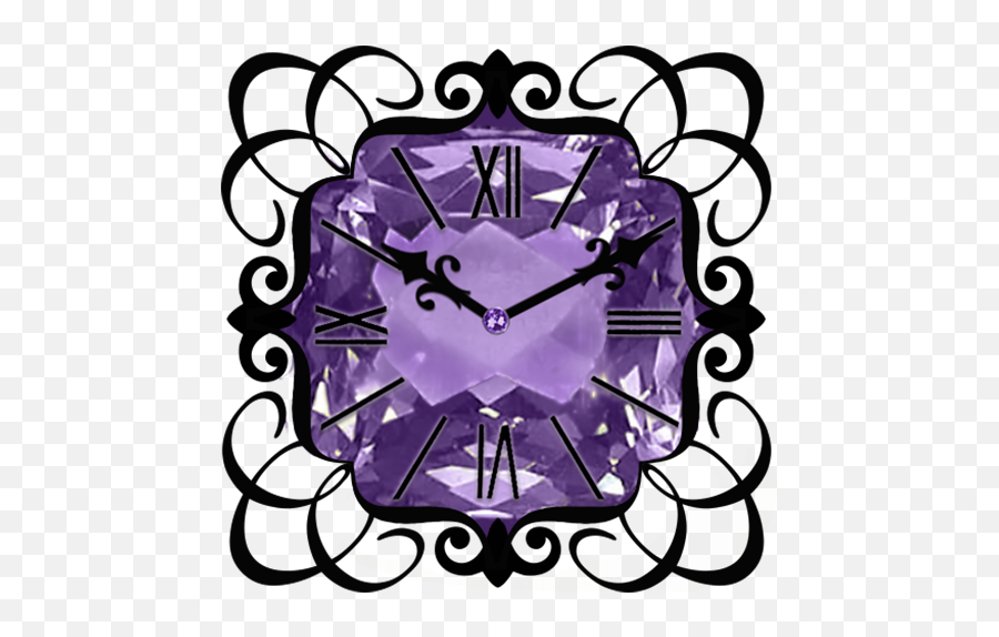 Purple Diamond Clock Widget Apk 13 - Download Apk Latest Carram Board Icon Png,Purple Clock Icon