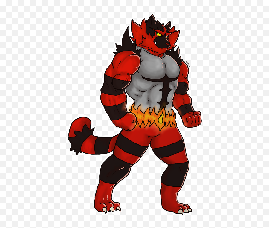 Incineroar Old By Mrkermodebear - Fur Affinity Dot Net Fanart Pokemon Incineroar Png,Incineroar Png