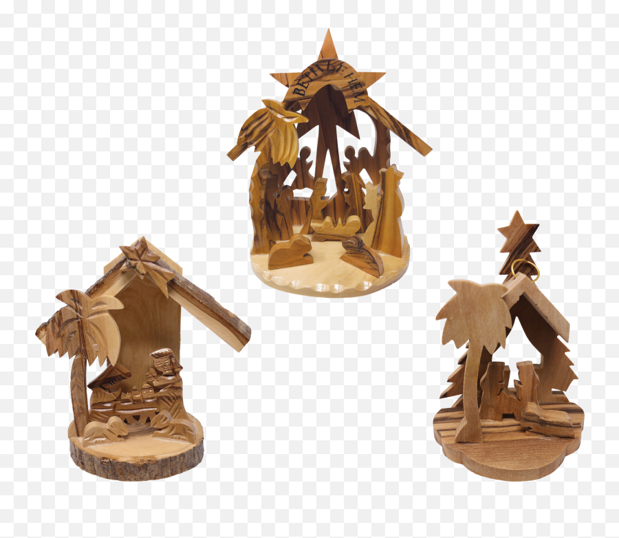 Holy Land 3d Nativity Scene Grotto Ornament - Value Pack Of Png,Nativity Scene Png