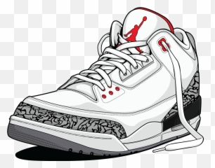 Jordan Shoes Drawing - Jordan Shoe Illustration Png,Jordans Png