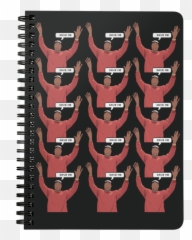 Help Kanye Spiral Notebook In Black - Notebook Png,Kanye Png