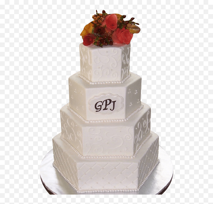 Hexagon Wedding Cake - Hexagon Wedding Cake Png,Wedding Cake Png