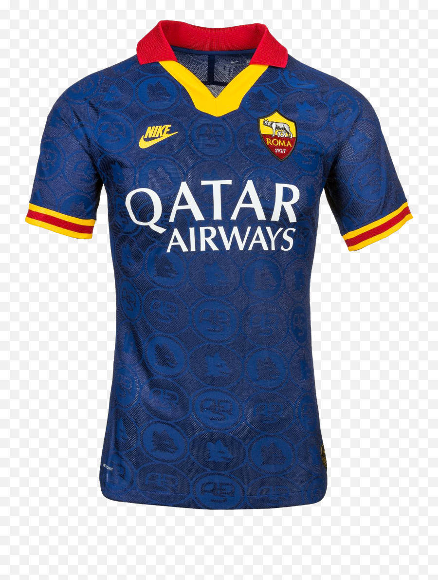 As Roma 3rd Kit 201920 By Nike U2013 Forza27 - Polo Shirt Png,Old ...