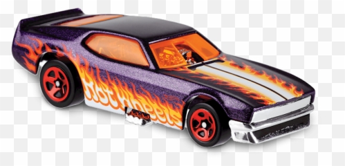 Png 71 Mustang Funny Car In Purple - Transparent Hot Wheel Cars