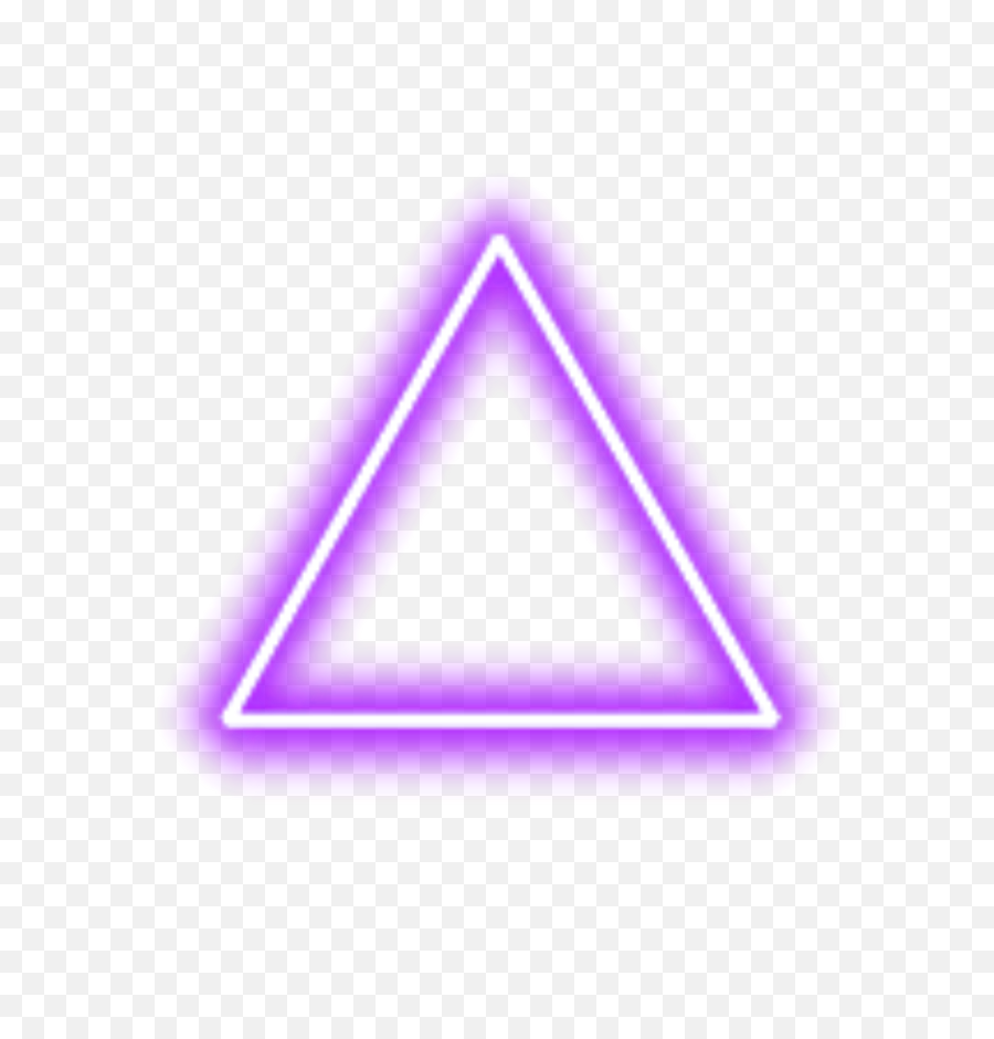 Purple Neon Triangle Border Png - Neon Triangle Png Blue And Pink,Purple Border Png